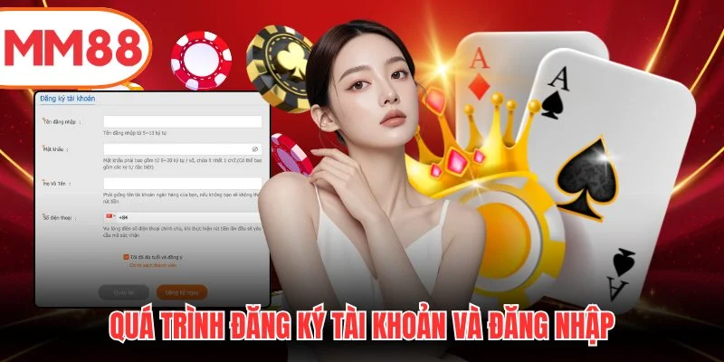 Quá trình đăng ký tài khoản và đăng nhập